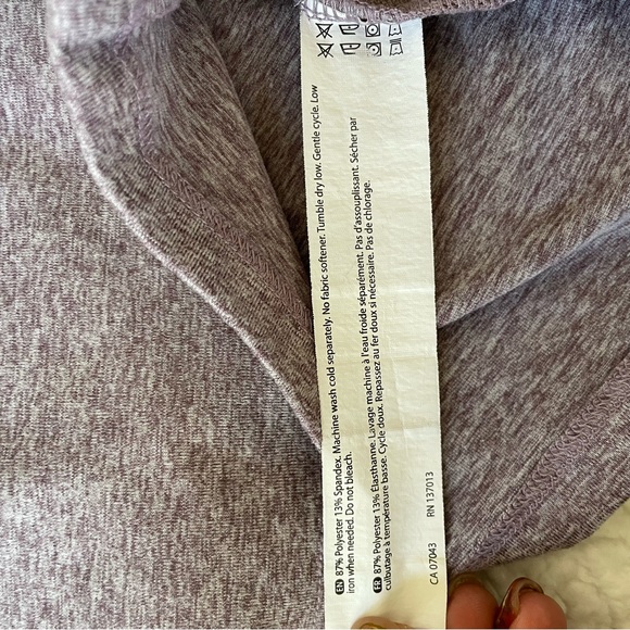 Zobha Women's Melange Twist Crop Tank Top Heather Black Plum Size Large - Picture 6 of 7